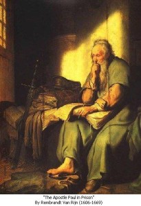 St. Paul in Prison by Rembrandt