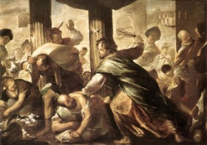 Jesus Cleansing the Temple Luca Giordano (1634, 1705) 